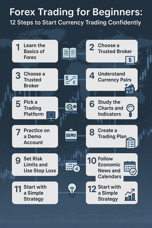 Forex Trading for Beginners: 12 Steps to Start Currency Trading Confidently